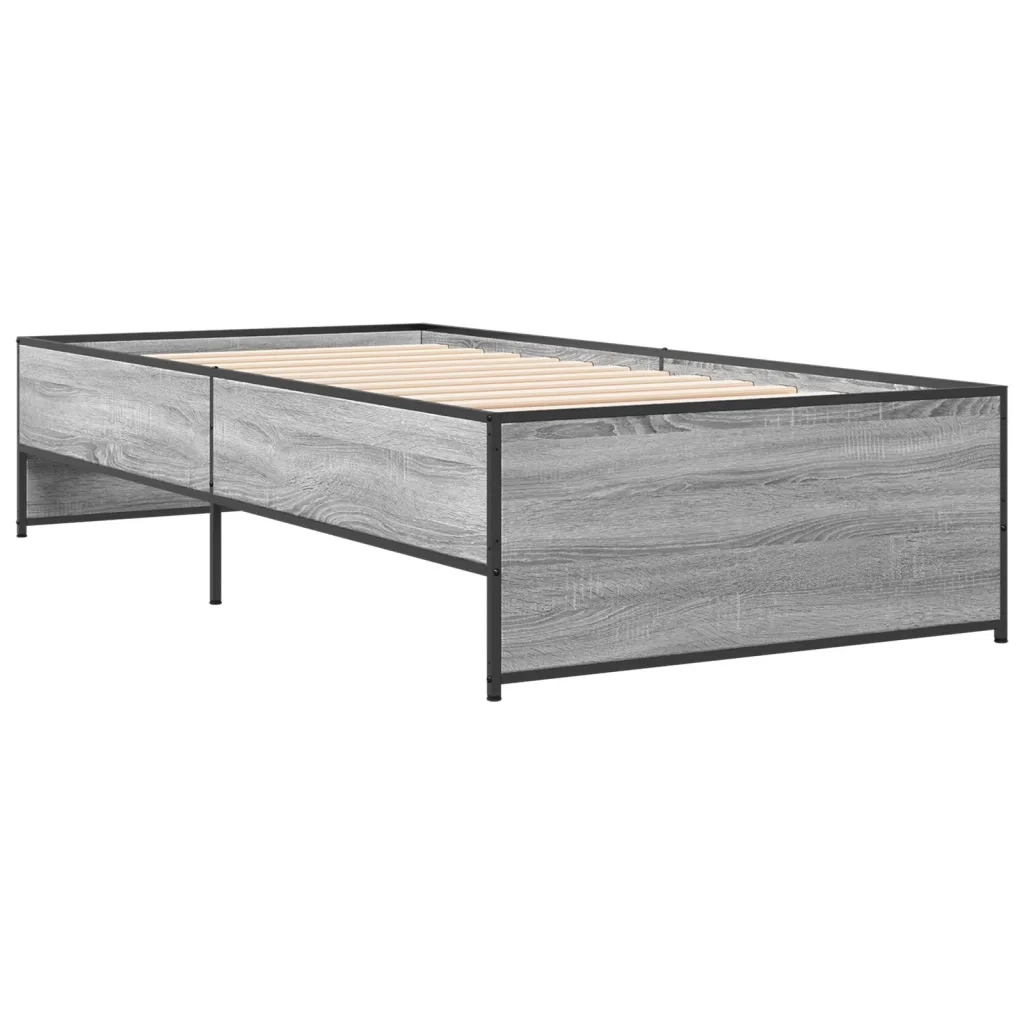 Giroletto senza Materasso-Struttura Letto Rovere Sonoma 90x190 cm 252563