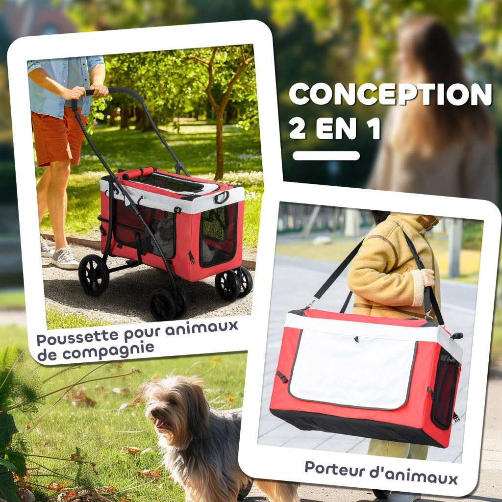 Lettino per animali domestici ¨C zephmum ¨C 81x58x97.5 cm rosso
