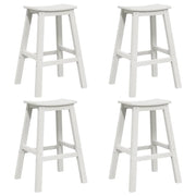 Set Bar da Giardino 4 pz | Set Salotto da Giardino Bianco HDPE