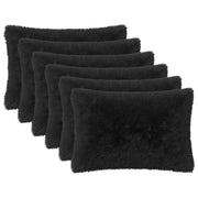 Cuscino con cuscino HEERLEN 2 pz Nero Fleece PV 924033