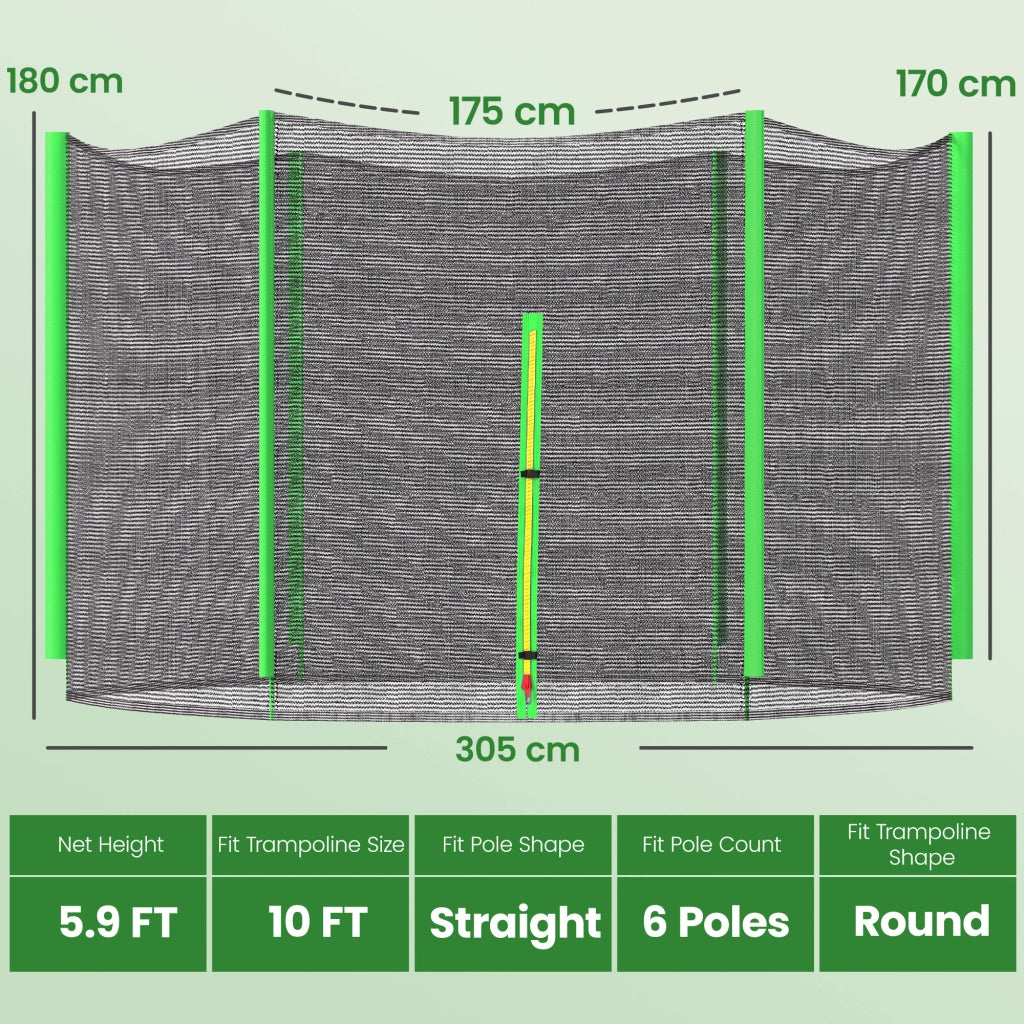 Letto a soppalco con rete ¨C zephmum ¨C 305x305 cm verde e nero