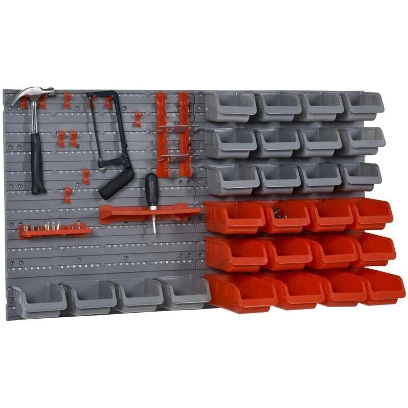CONTENITORE PORTAUTENSILE CON SCATOLE REGOLABILI RIMOVIBILE MONTAGGIO A MURO 44P