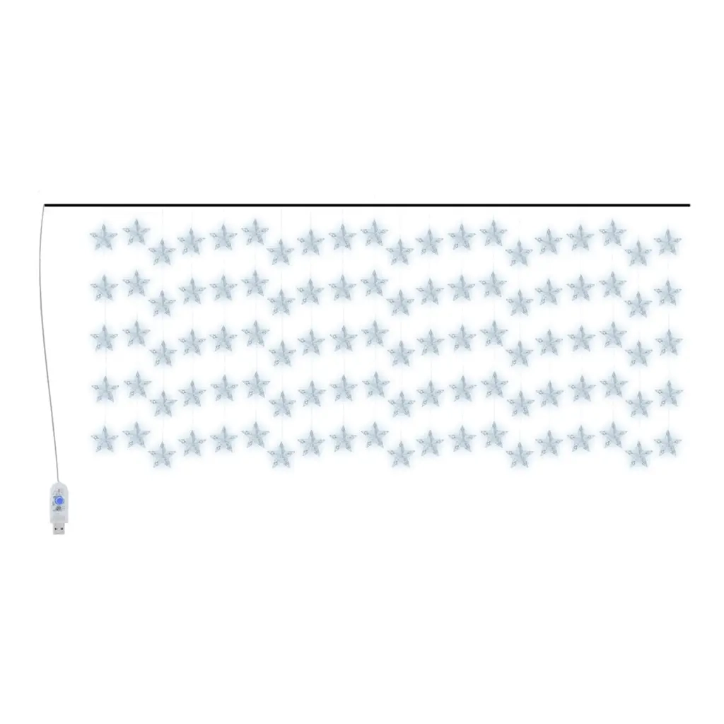 Stella di Luci Fatate a LED 500 LED Bianco Freddo 8 Funzioni
