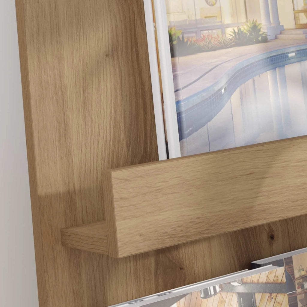 Scaffale per riviste Rovere artigianale 43 x 11 x 102 cm 899518