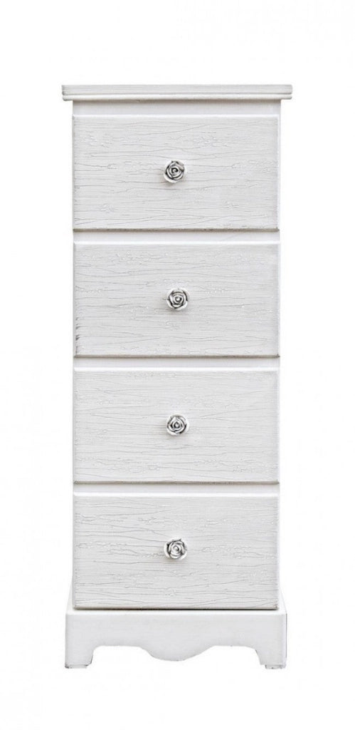 Cassettiera Blanc 4 Cassetti S in Legno