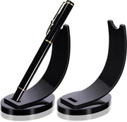 Penne trasparente in acrillico, Penne trasparente in acrillico, Penne singola per ufficio, Penne per ufficio, 2-pack