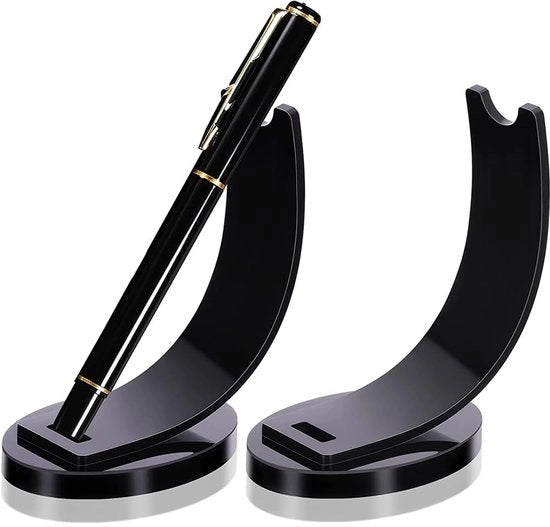Penne trasparente in acrillico, Penne trasparente in acrillico, Penne singola per ufficio, Penne per ufficio, 2-pack