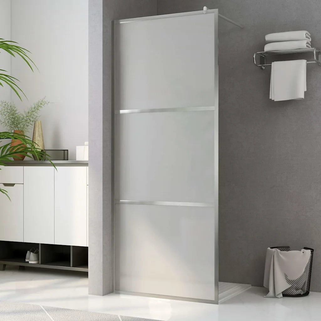 Parete per Doccia Walk-in in Vetro Smerigliato ESG 100x195 cm CFW6785040