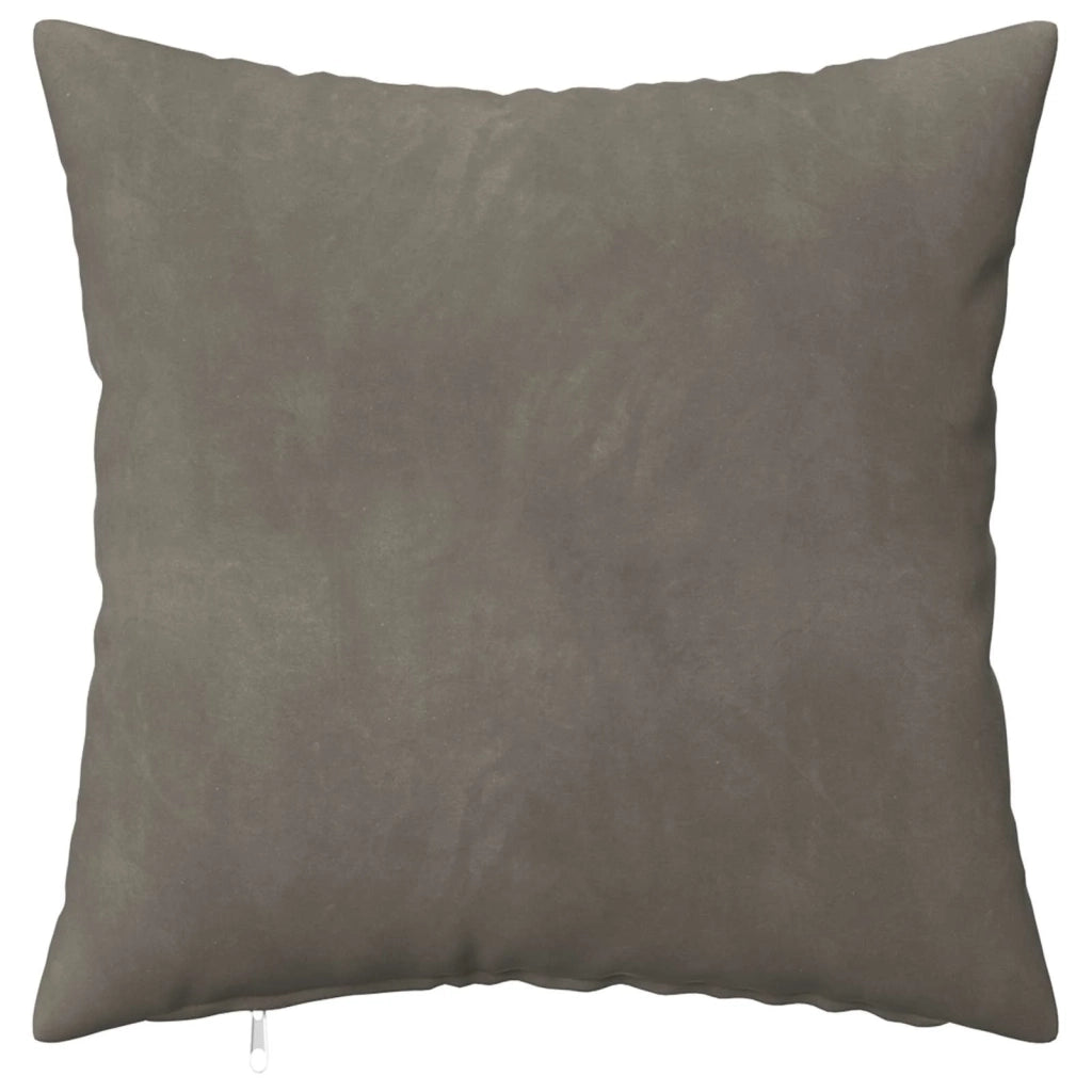 Federa 6 pcs HEERLEN Grigio Chiaro 35 x 35 cm Velluto 908016