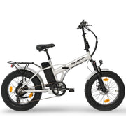SHARP BK-FM03-ES - BICICLETTA ELETTRICA PIEGHEVOLE FAT E-BIKE (SILVER) - RUOTE 20"X4" - MOTORE 250W - BATTERIA 48V 13AH - TELAIO ACCIAIO - 6 MARCE