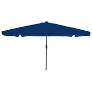 Parasol da Giardino  con Luci LED Ã˜395x245 cm Blu Azzurro