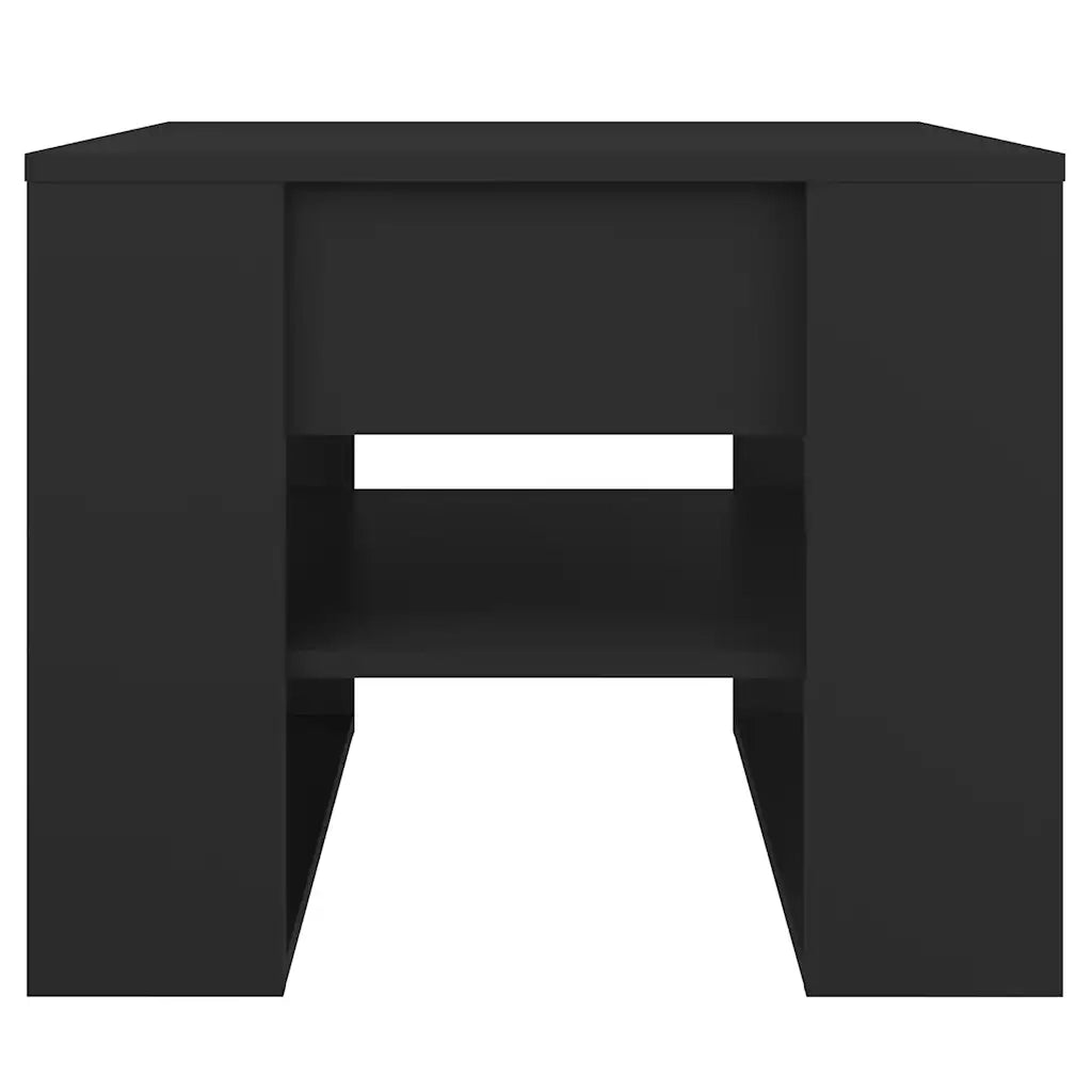 Tavolino da salotto | Tavolino da caff¨¨ | Tavolino da Soggiorno Nero 55,5x55x45 cm in Legno Multistrato