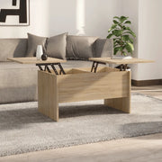 Tavolino Salotto Rovere Sonoma 80x50x42,5 cm Legno Multistrato cod mxl 8849