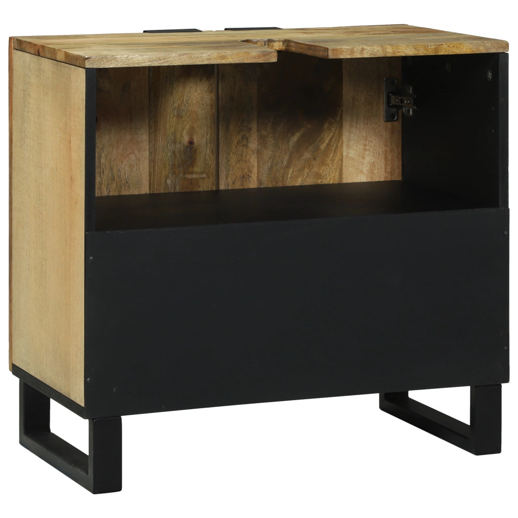 Mobile per Lavabo 62x33x58 cm Legno Massello di Mango e Legno Ingegnerizzato