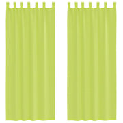 Tende in Voile con Linguetta 2 pz Verde Mela