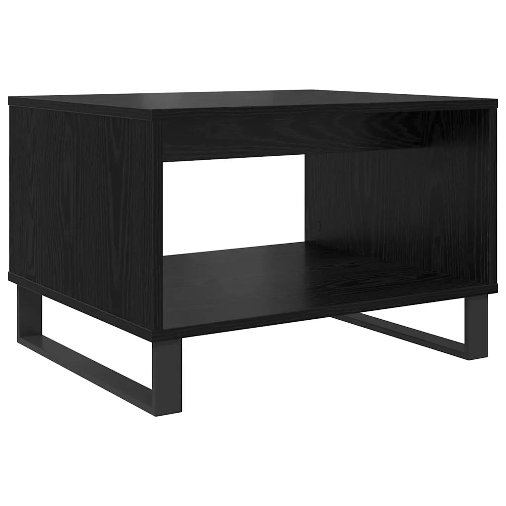 Tavolino da salotto Rovere nero 60 x 50 x 40 cm 879614
