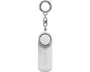 Alarme personale per donne - Suono sicuro - Alarme di sicurezza personale con chiave - 130 dB sirena acuta - Chiave di emergenza con LED faro stroboscopico per donne, bambini e anziani - 8.8x3.1x1.8cm - bianco