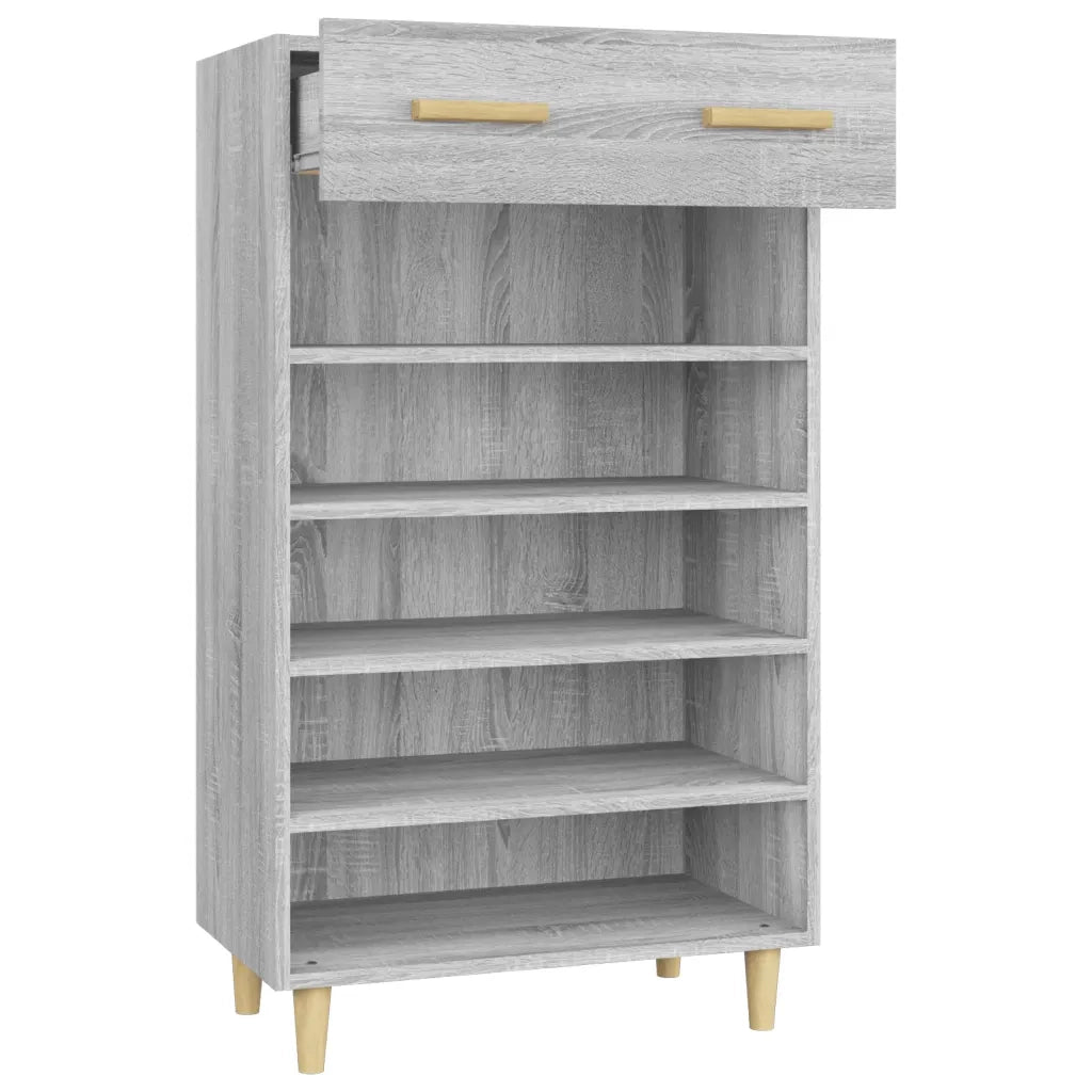 Scarpiera Grigio Sonoma 60x35x105 cm in Legno Multistrato 817556