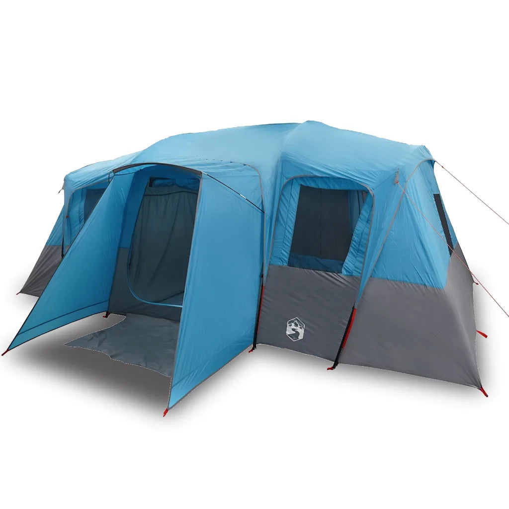 Tenda Familiare a Tunnel per 16 Persone-Tenda da campeggio Blu Impermeabile