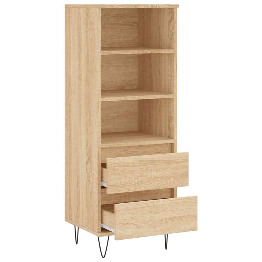 Buffet credenza cassettiera armadio mobile contenitore organizer cucina soggiorno salotto rovere Sonoma alto 40 x 36 x 110 cm legno ingegnerizzato marrone 02_0034058