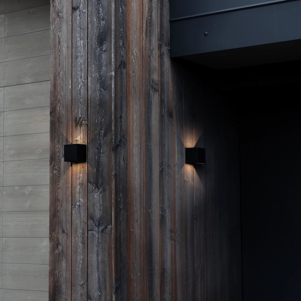 Applique Per Esterno Atom 2 Luci Led Integrato Coffee