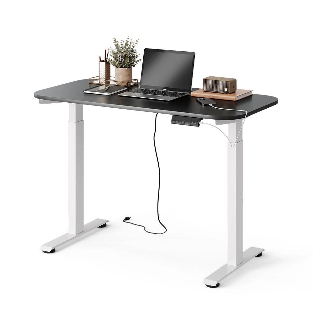 Vicco Scrivania Bianco/antracite 120 x 60 cm 2 motori