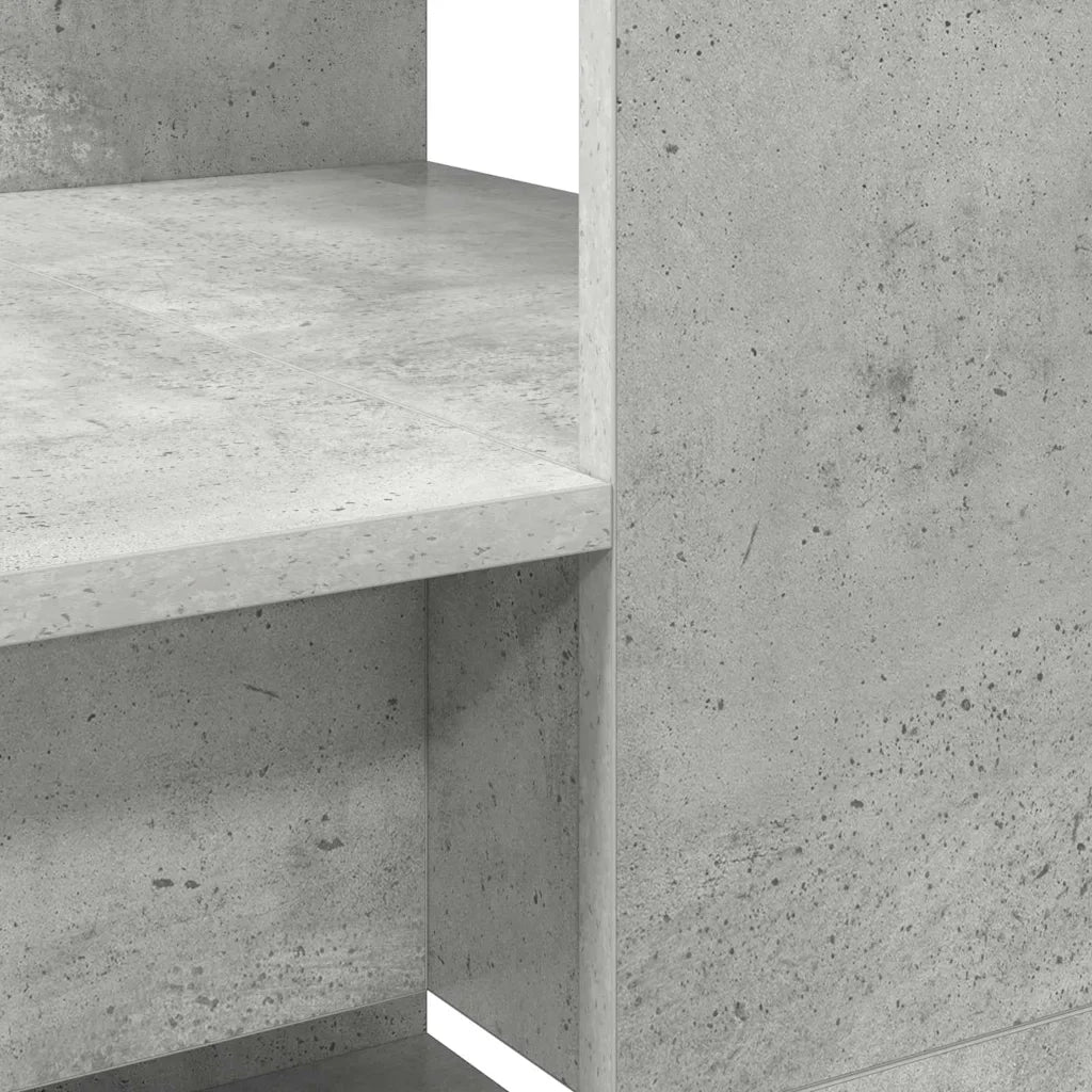 Scrivania | Tavolo da Ufficio Grigio cemento 113 x 54 x 120 cm Legno multistrato