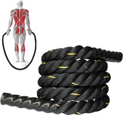 Touw per trazione con peso di 12 kg per adulti - fitness - allenamento - saltare la corda - uomini - donne - sviluppo muscolare - corpo completo - in casa - all'aperto