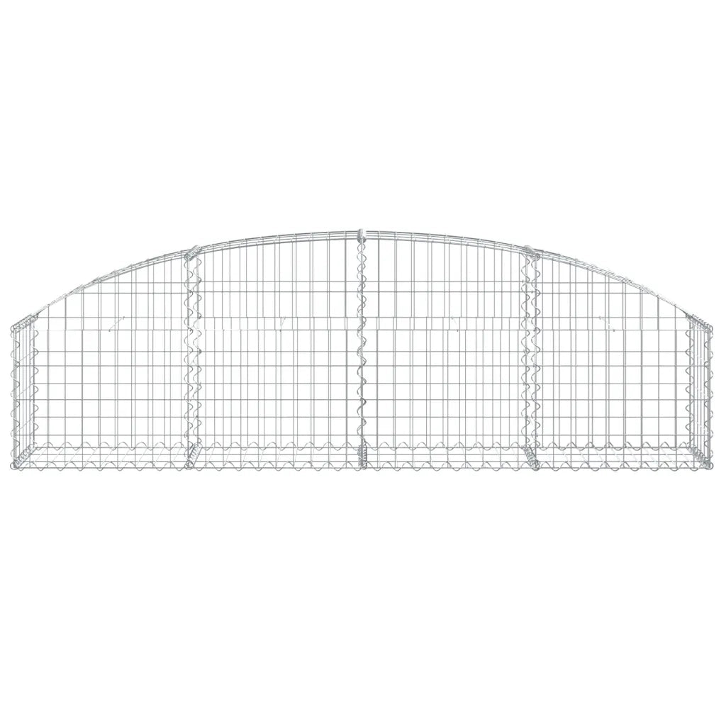 Cesto Gabbione ad Arco 200x30x40/60 cm Ferro Zincato 153462