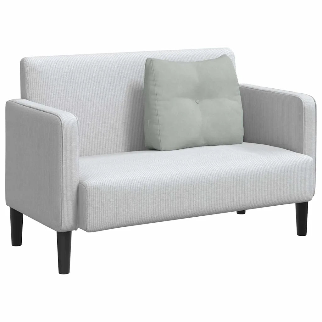 Cuscino per Schiena Grigio chiaro 60 x 24 x 50 cm Velluto 42014400