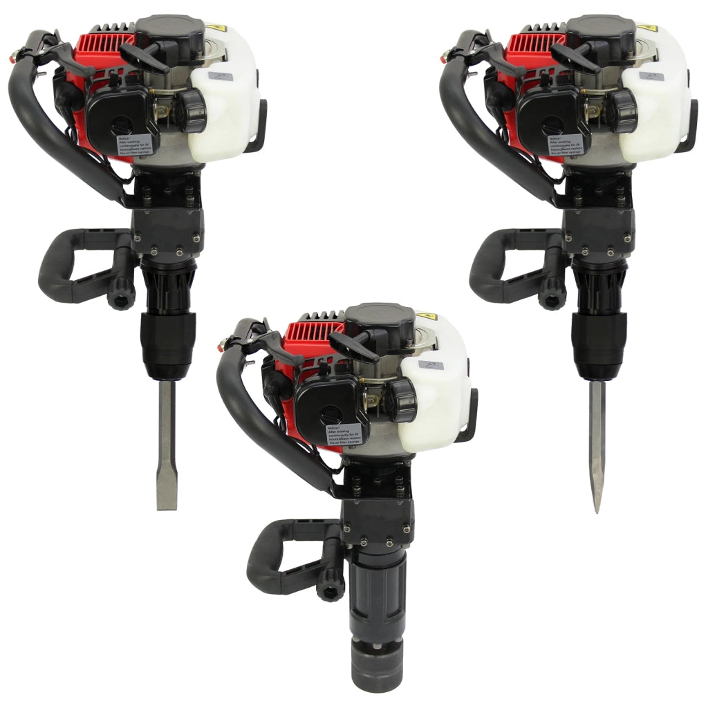 Battipalo a Benzina per Staccionate e Pali con Martello Pneumatico e Scalpello