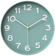 Orologio a Parete Radiocomandato 30 cm Silenzioso Orologio da Parete Senza Suono di Giro, Moderno Orologio a Batterie per Casa, Cucina, Salotto, Ufficio, Decorazione da Parete (Verde Scandivano)