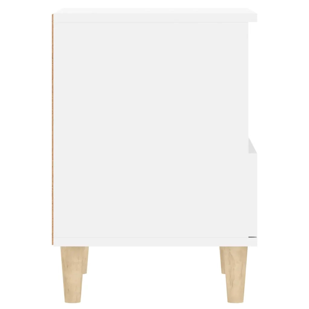 Comodini 2 pz-Set di 2 Tavolino da notte in Bianco 40x35x50 cm 746406
