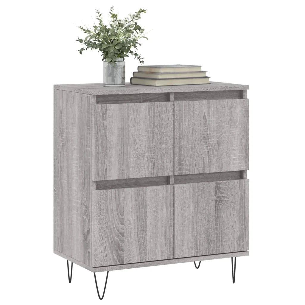 Credenza | Madia | Buffet da pranzo | Armadio da pranzo Grigio Sonoma 60x35x70 cm in Legno Multistrato