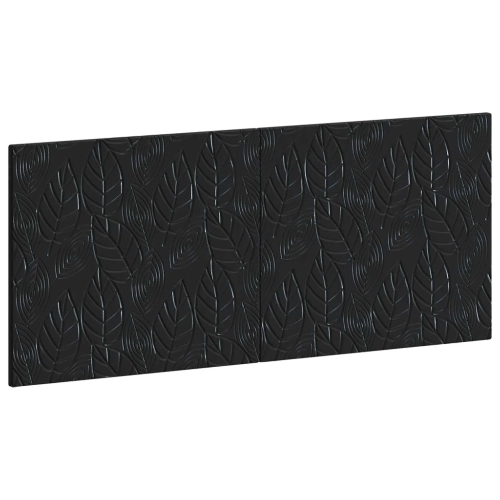 Testiera da Muro DELFT Nero Legno ingegnerizzato 897186