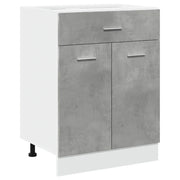 Mobile da cucina moderno e funzionale con cassetti 60 x 46 x 81 cm realizzato in legno composito grigio cemento 02_0050742