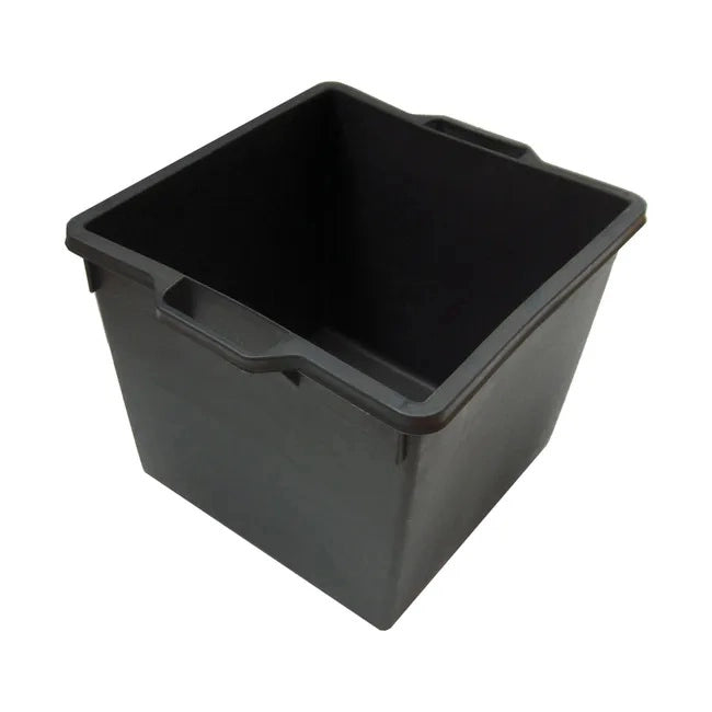 CASSA MACERIE QUADRATA IN PP NERO LT.40- mm 400x400x330- FF- pezzi 1