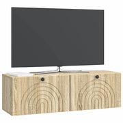 Mobile TV da Muro | Armadietto TV | Mobile Porta TV Rovere Sonoma 98 x 31 x 30 cm