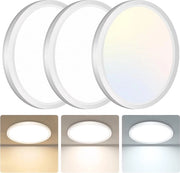 Lampada da soffitto a LED 15W - Illuminazione da soffitto rotonda discreta per bagno, cucina e ingresso - Scegli la temperatura di colore 3000K, 4000K, 6500K