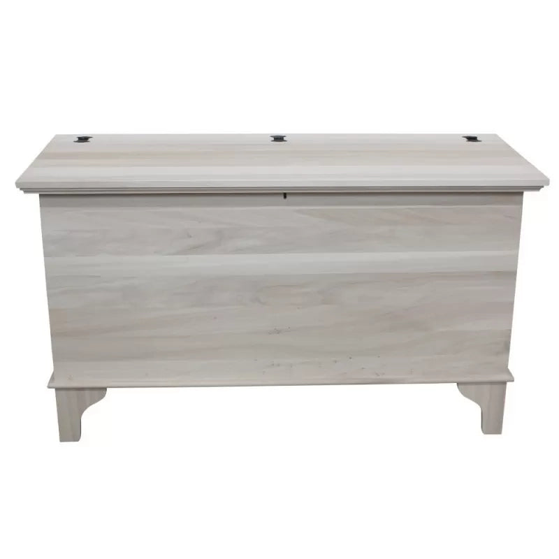 Cassapanca arte povera con serratura legno tinta noce 137x57x80 (2135) - Mobili 2G