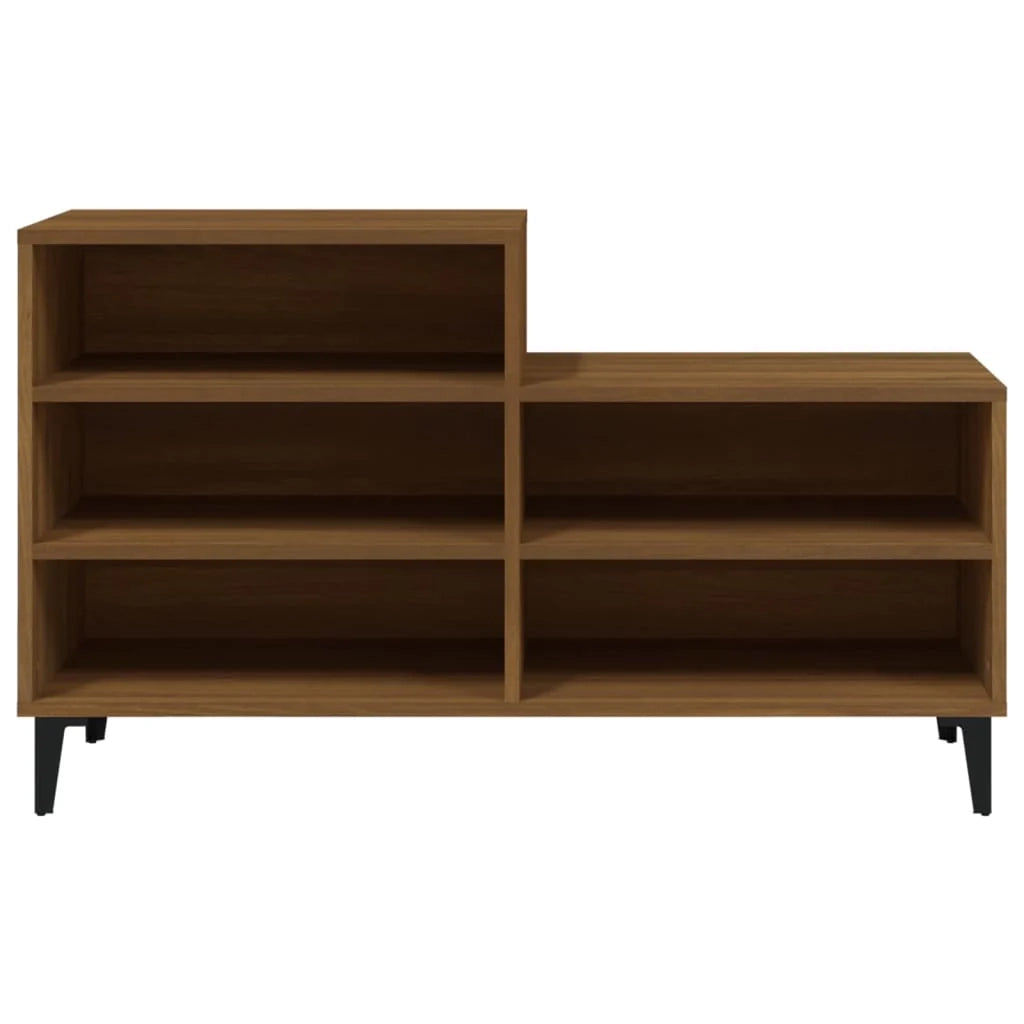 Scarpiera mobile contenitore per scarpe mobile per ingresso/corridoio/soggiorno 102 x 36 x 60 cm legno ingegnerizzato marrone 02_0021611