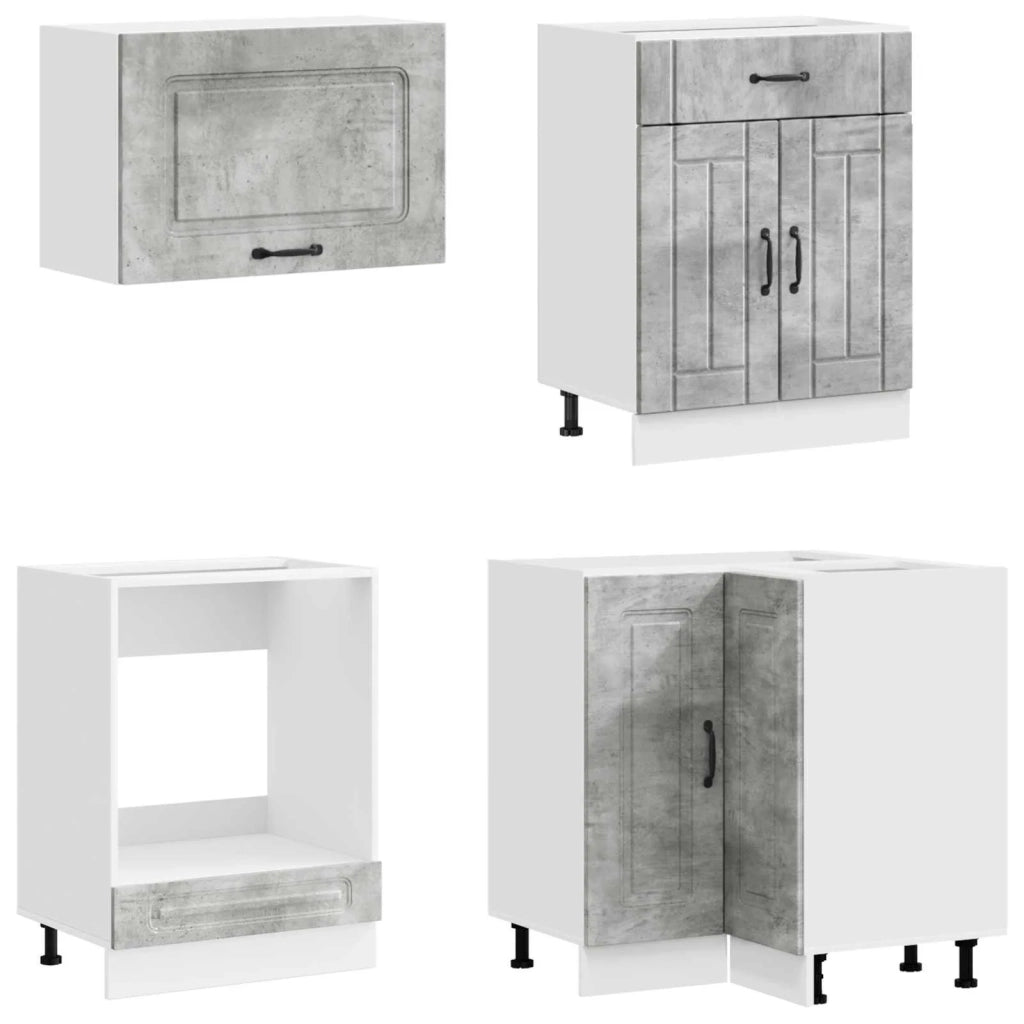 Unità Cucina KALMAR 8 pcs Grigio Cemento Legno ingegnerizzato 3438450