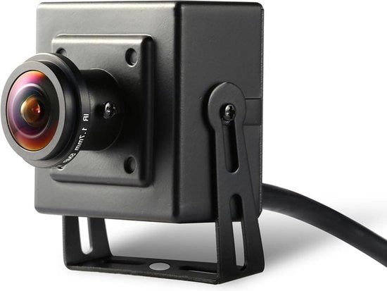 Camera di sicurezza a raggio ampio con lente fissoide panoramica Ultra HD 2880 x 1620P@20fps 1,7mm con audio, PoE, visione remota P2P - Metallo