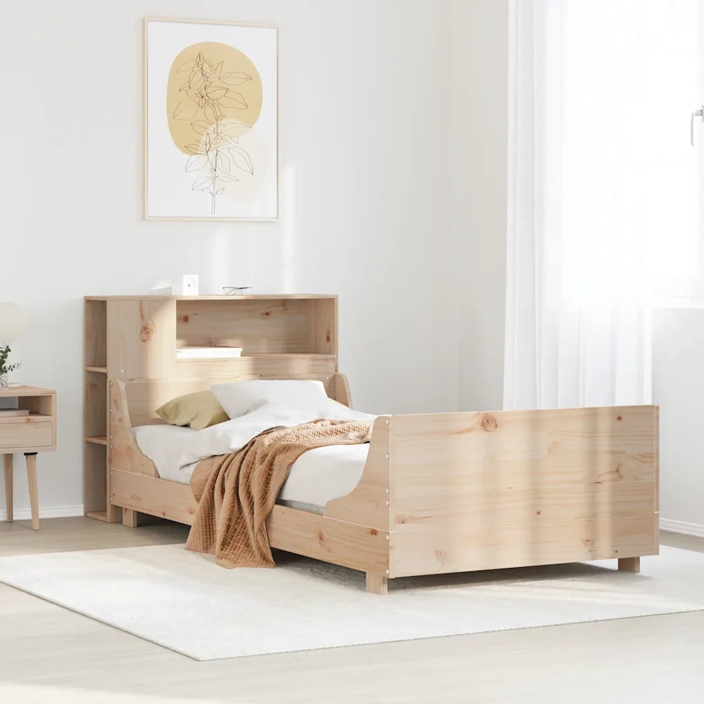 Giroletto senza Materasso 100x200 cm in Legno Massello di Pino 3323782