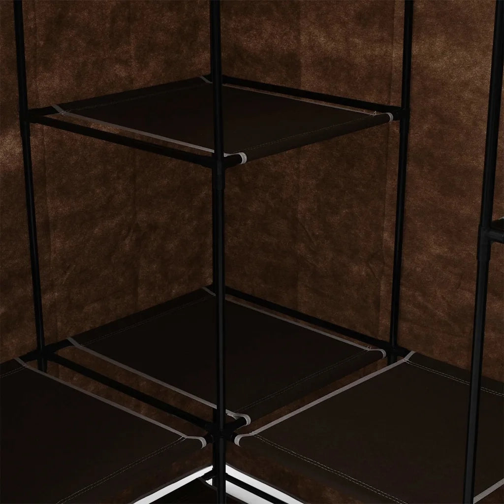 Armadio Angolare Marrone 130x87x169 cm 282450
