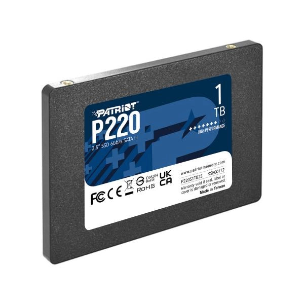 PATRIOT SSD INTERNO P220 1TB 2,5" SATA 6GB/S R/W 500/500