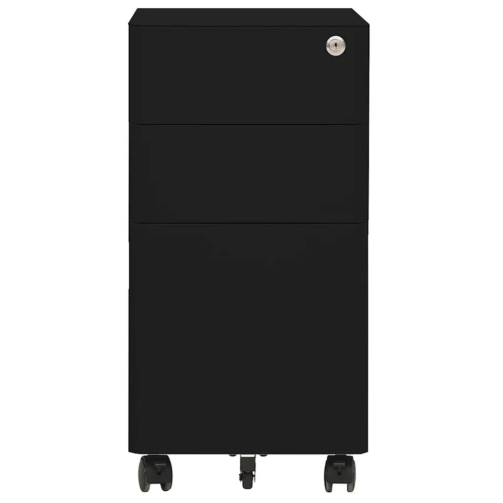 Schedario Mobile Nero 30x45x59 cm in Acciaio CFW8012855