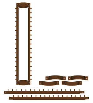 Sistema Antiladro con Punte in Acciaio per Pluviali Tubi Esterni Ø80 mm Marrone