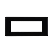 Placca Slim Sottile 6P Serie Moon Colore Nero Compatibile Con Bticino Axolute Air