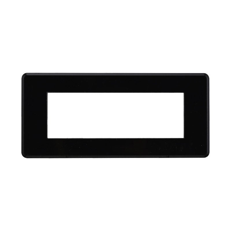 Placca Slim Sottile 6P Serie Moon Colore Nero Compatibile Con Bticino Axolute Air